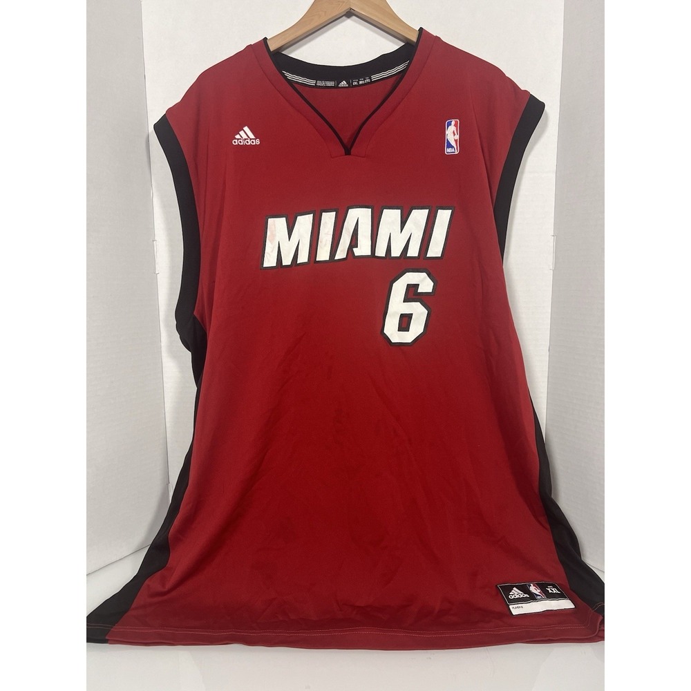 Lebron James Adidas Miami Heat Jersey Size 2XL 090